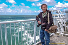 Tony on the Oosterschelde Storm Surge Barrier